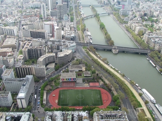 View of hotel & ball field