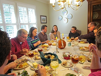 around the table