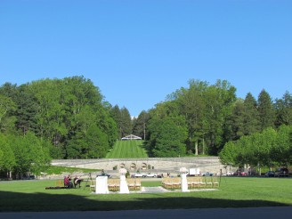 wedding on front lawn