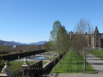 tulip trees and Italian garden