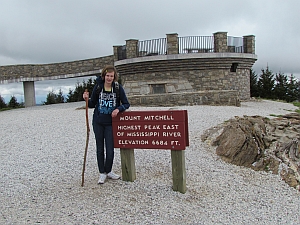 Sophie at Mt. Mitchell