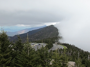 clouds on the mountain