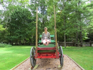 Sophie in wagon