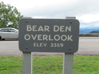 Bear Den sign