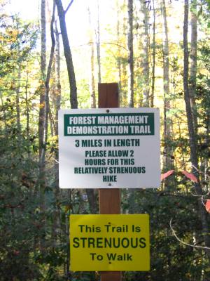 Trail sign