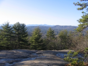 view of Blue Ridge from Big Glassy