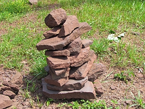 Cairn at gap