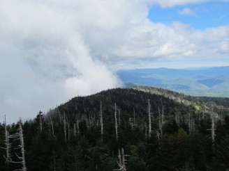 half cloud, half blue