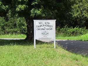 Chestnut Grove sign