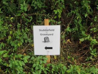 Cemetery sign