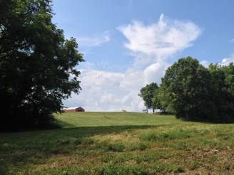 barn from creek