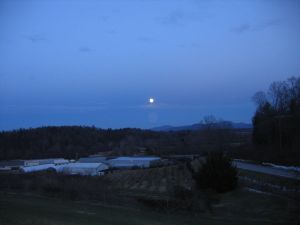 moon over the station