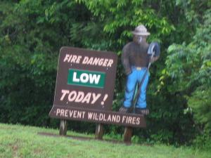 Fire Danger Sign