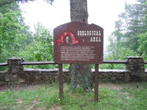 Sign at overlook