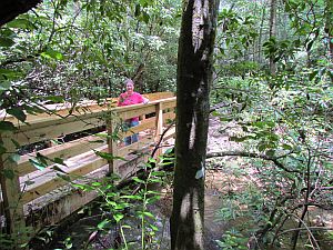 Anne on bridge