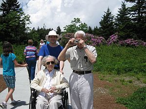 Dad taking picture of Anne & Tonye