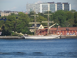 ship in harbor