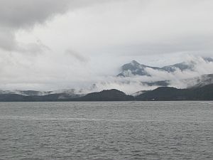 clouds, mountains & water