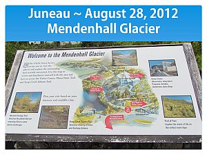 Mendenhall glacier sign