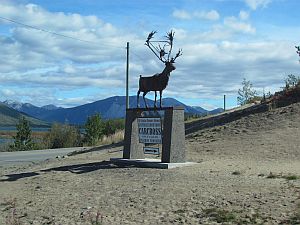 Sign at Carcross