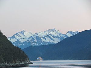 ship & mountains