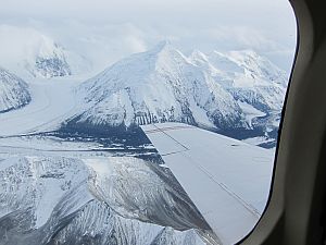 glacier and mountain