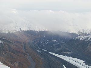 rivers and glacier