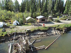 native village salmon fish wheel