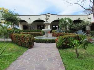 hacienda courtyard