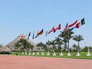 flags at Chiapas