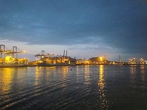 Panama canal entrance