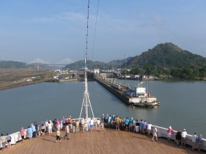 entering Pedro Migue lock