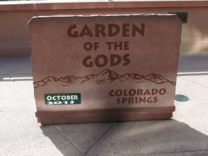 Garden of the Gods Sign