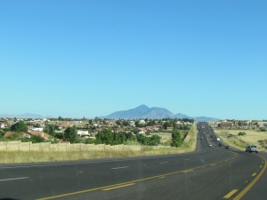 mountain in distance