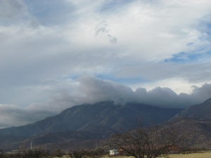 grey clouds