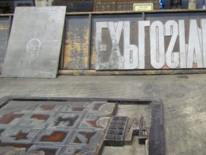 type frame on make-up stone