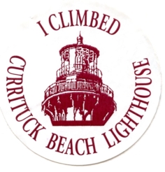 Currituck light sticker