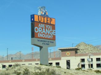 UTEP sign