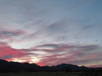 sunset 4 with aerostat