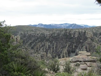 rocks and snow